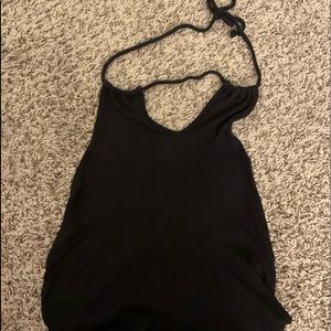Black halter top